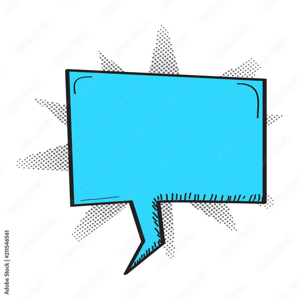 Isolated comic speech bubble Isolated comic speech bubble