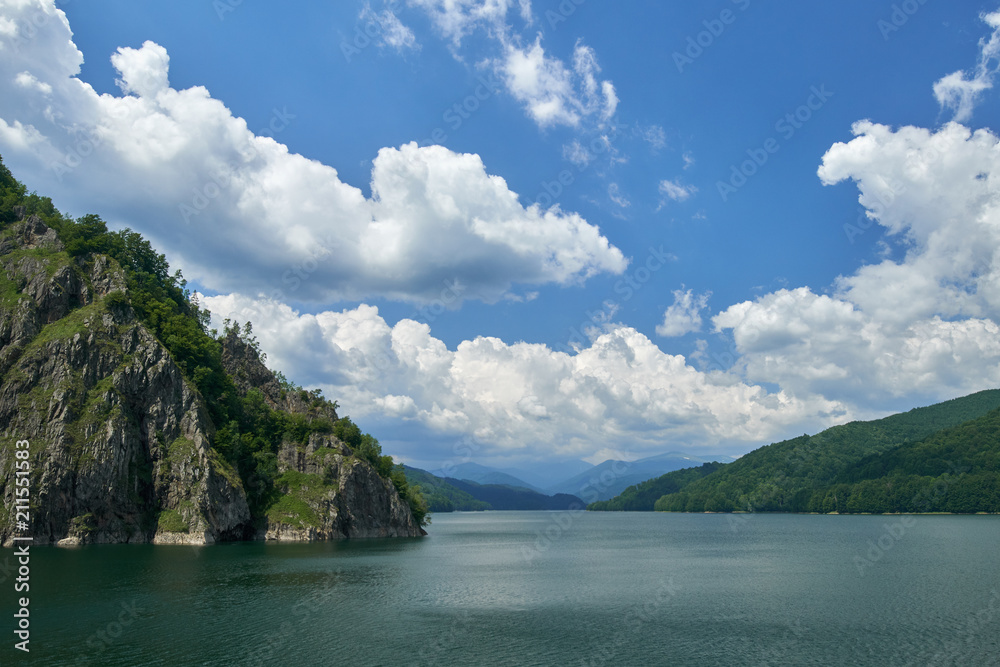 Vidraru Lake in Romania