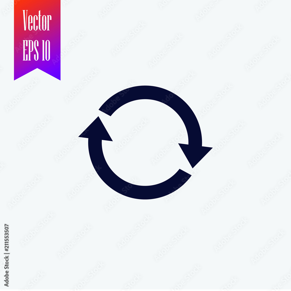 repeat icon vector. refresh icon repeat icon vector. refresh icon