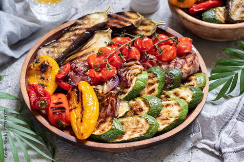 Canvastavla Grilled vegetables platter