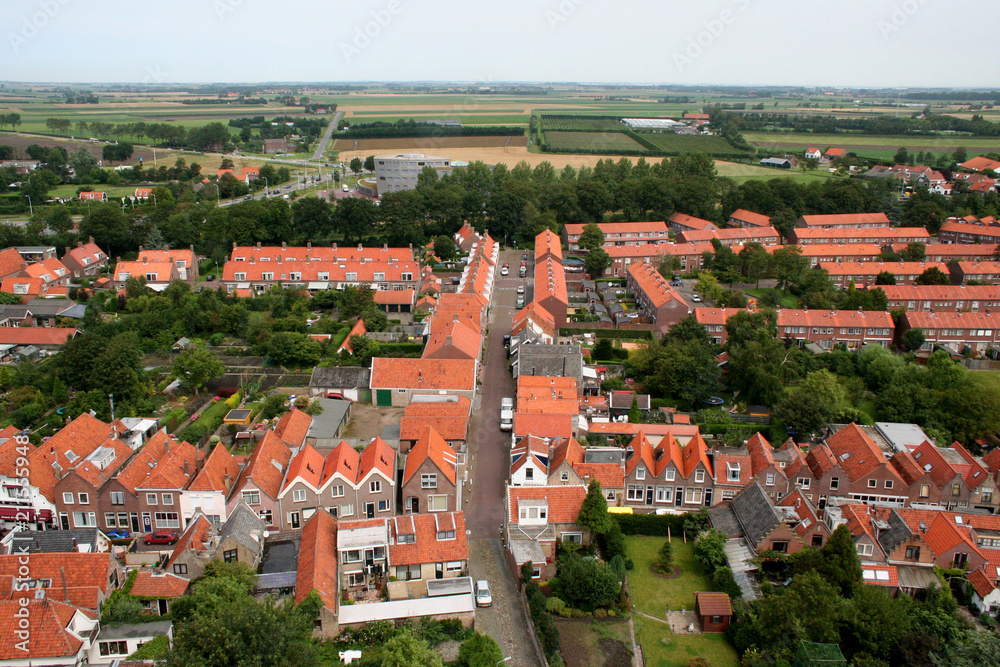 Obraz premium View on the city of Zierikzee
