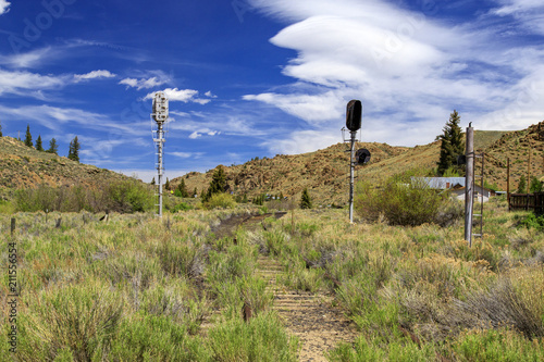 Abandoned railroad tracks in Colorado