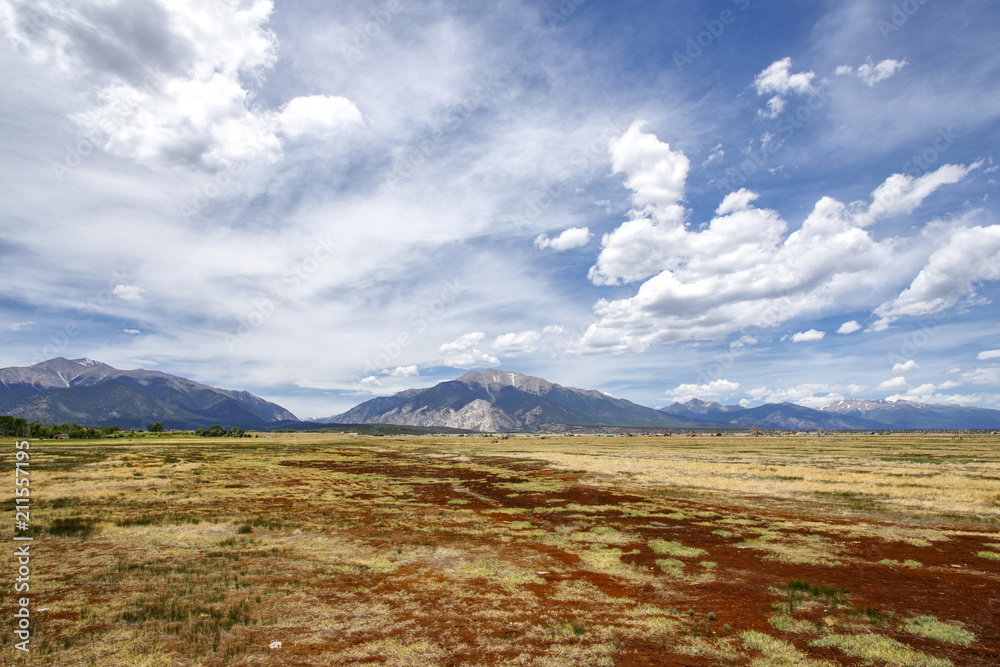 Dry Fields In Colorado Mountains