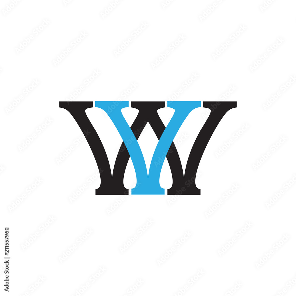 WV logo letter design