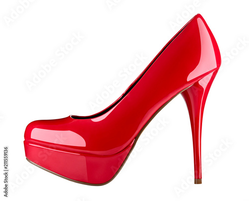 czerwone buty na obcasie moda kobiecy styl