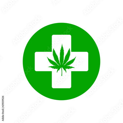 Medical marijuana. Vector.