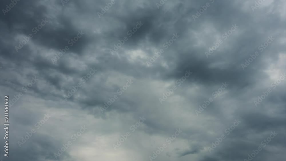 Professional time lapse of flying grey clouds, no birds. Professional time lapse of flying grey clouds, no birds.