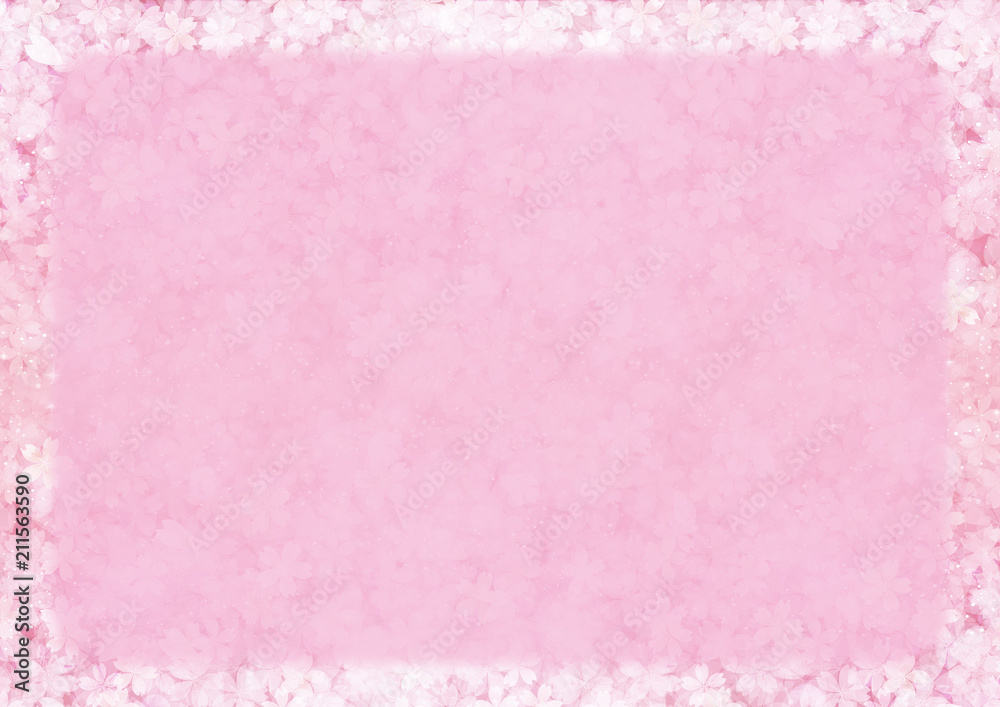 Pink cherry blossom flower gradient paper background for faded border Pink cherry blossom flower gradient paper background for faded border