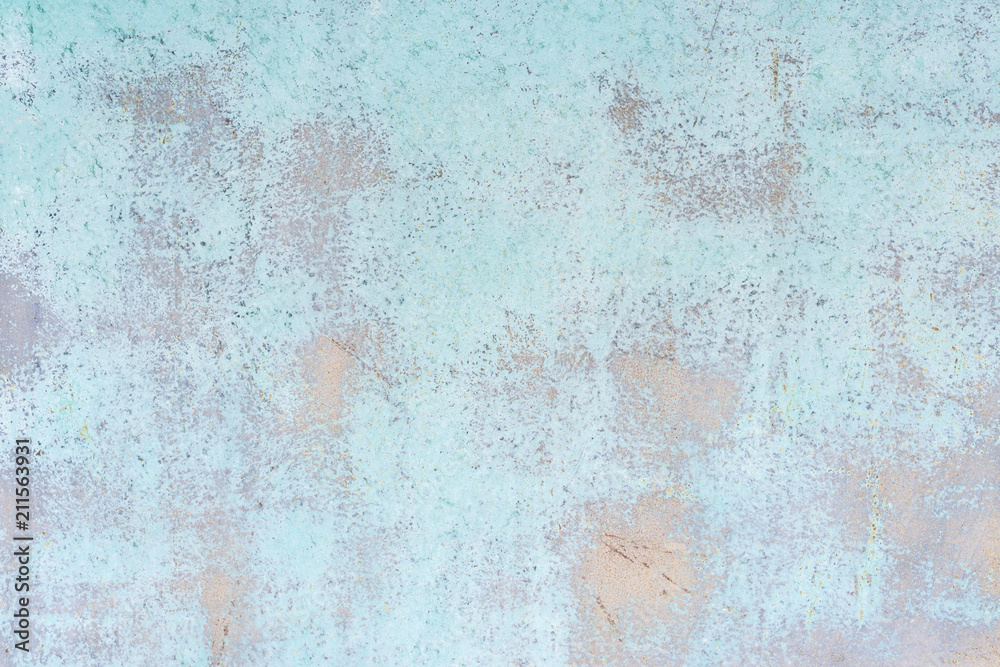 Texture of rusty with drip on steel wall background. Vintage color and vintage style