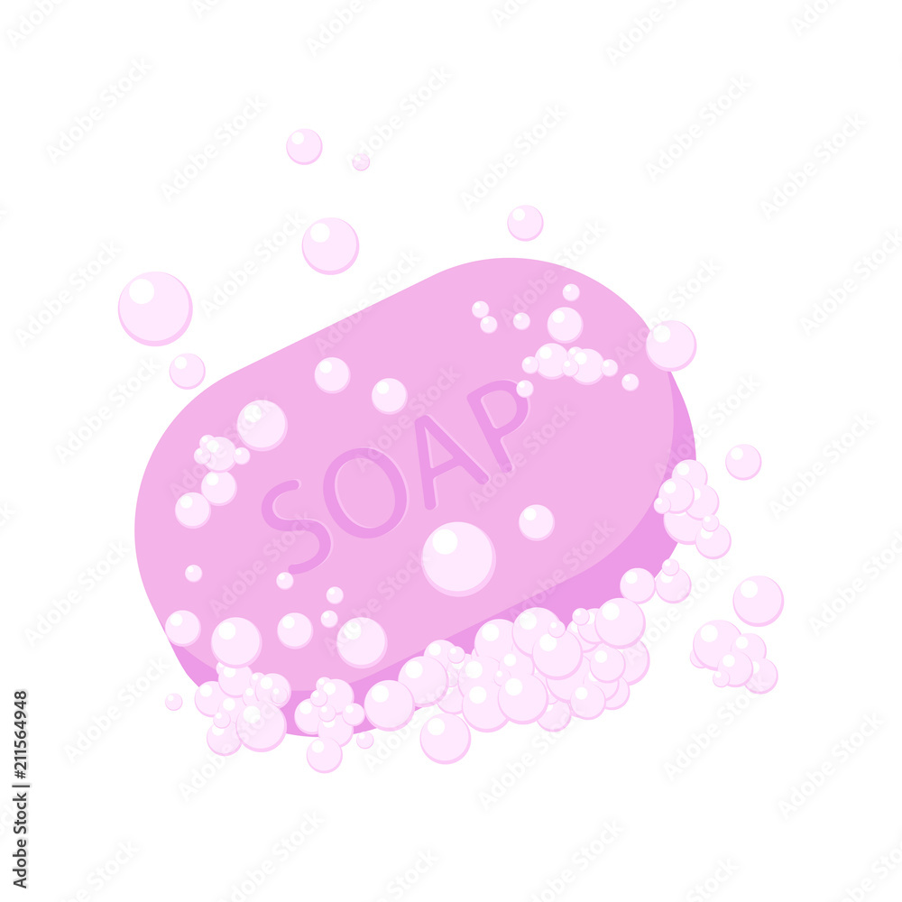 Soap. Vector. Isolated.