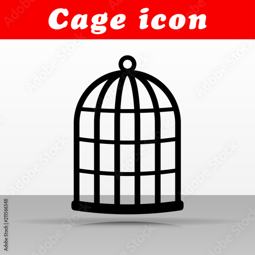 bird cage vector icon design