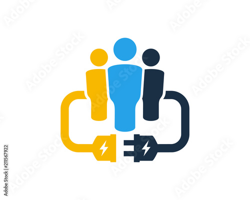 Electric Group Logo Icon Design Element