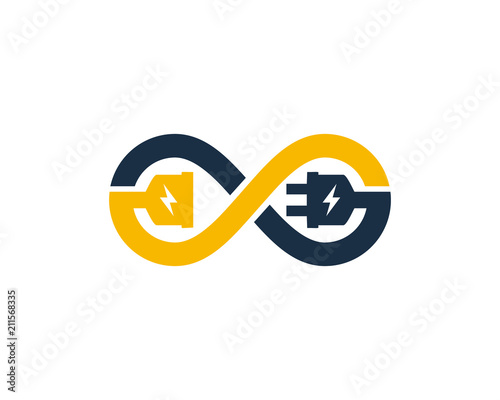 Electric Infinity Logo Icon Design Element