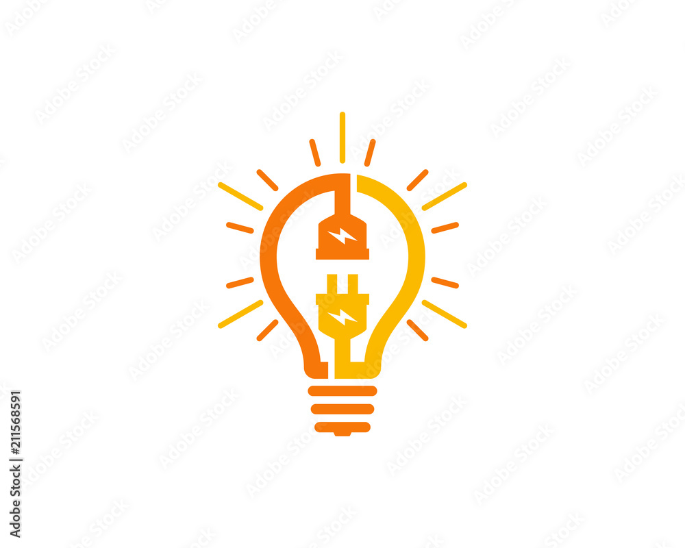 Electric Idea Logo Icon Design Element Electric Idea Logo Icon Design Element