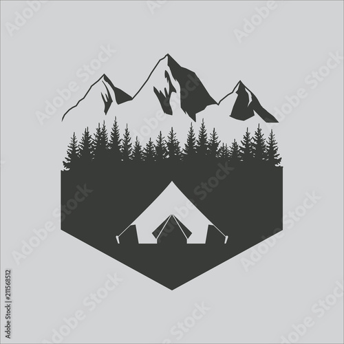 Outdoor logo. Vector.