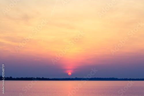 sunset landscape background