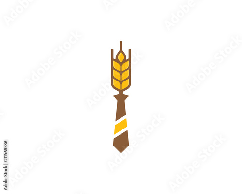 Wheat Job Logo Icon Design Element