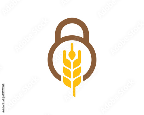 Wheat Guard Logo Icon Design Element