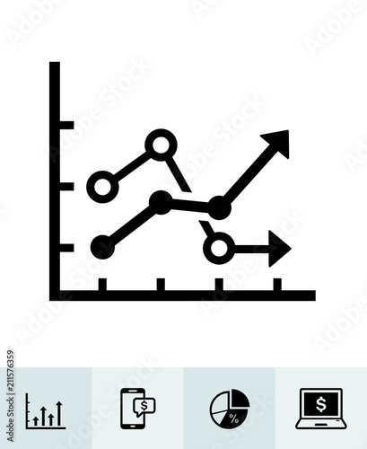Wallpaper Mural Finance icons with White Background Torontodigital.ca