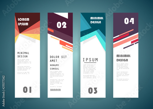 Vector vertical banner design