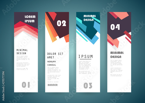 Vector vertical banner design