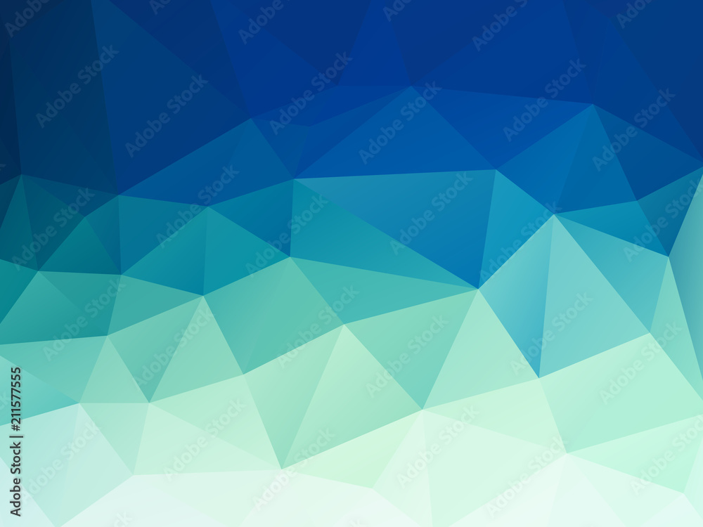 Obraz premium abstract green blue pastel polygonal vector background