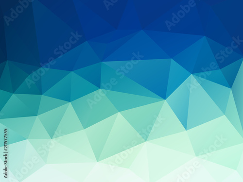 abstract green blue pastel polygonal vector background