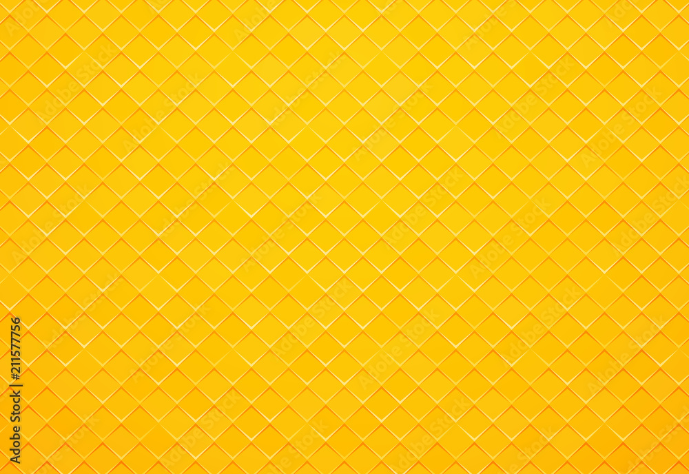 Fototapeta abstract yellow square tile background