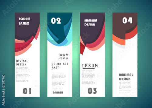 Vector vertical banner design