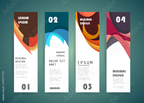 Vector vertical banner design