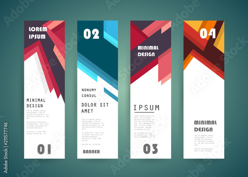 Vector vertical banner design