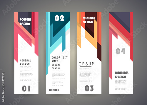 Vector vertical banner design