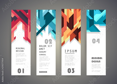 Vector vertical banner design