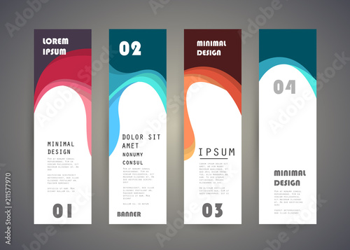 Vector vertical banner design