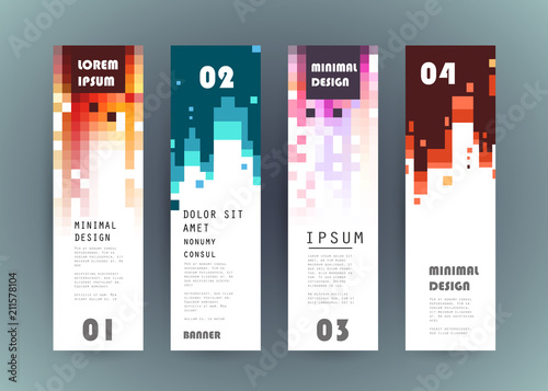 Vector vertical banner design