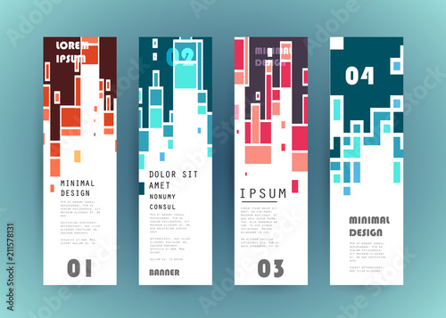 Vector vertical banner design