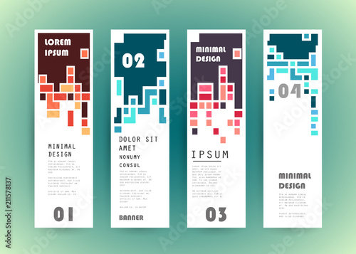 Vector vertical banner design
