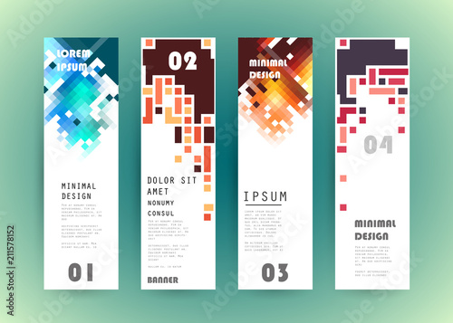 Vector vertical banner design