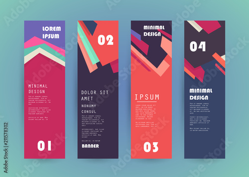 Vector vertical banner design