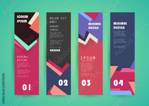 Vector vertical banner design