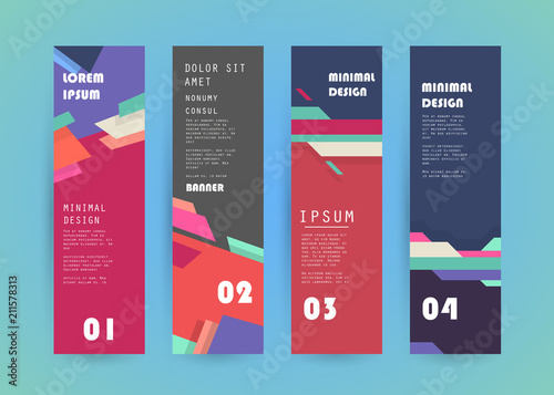 Vector vertical banner design