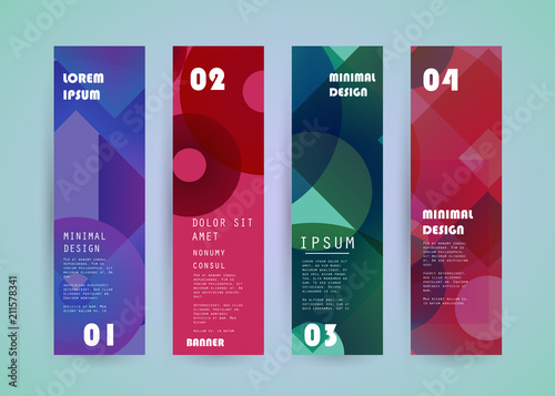 Vector vertical banner design