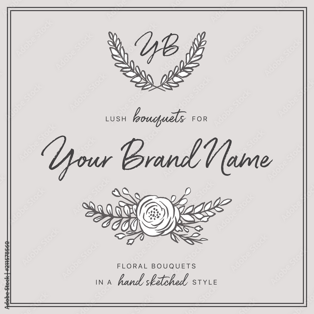 Doodle Floral Bouquet and Wreath - Set includes two beautiful floral designs: one bouquet, and one wreath. These designs have lush flowers and foliage, sketched by hand before being vectorized.
Doodle Floral Bouquet and Wreath - Set includes two beautiful floral designs: one bouquet, and one wreath. These designs have lush flowers and foliage, sketched by hand before being vectorized.