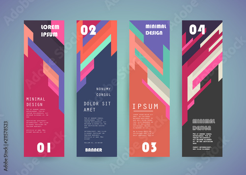 Vector vertical banner design