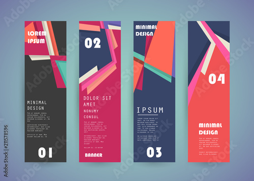 Vector vertical banner design