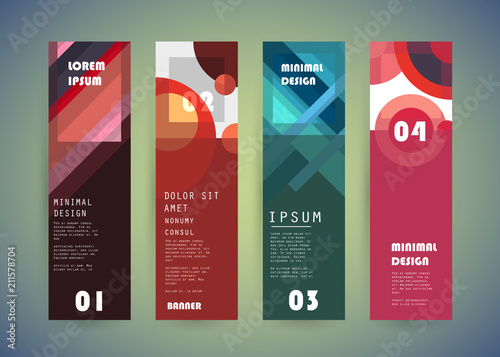 Vector vertical banner design