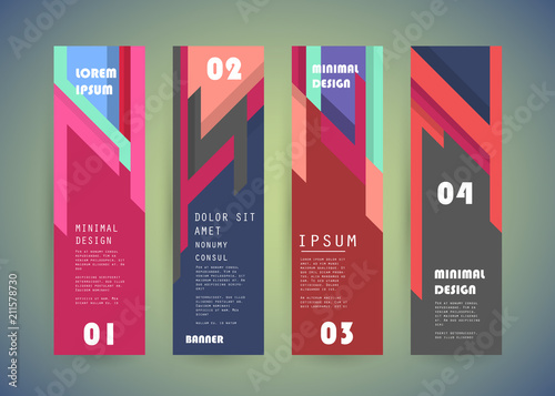 Vector vertical banner design