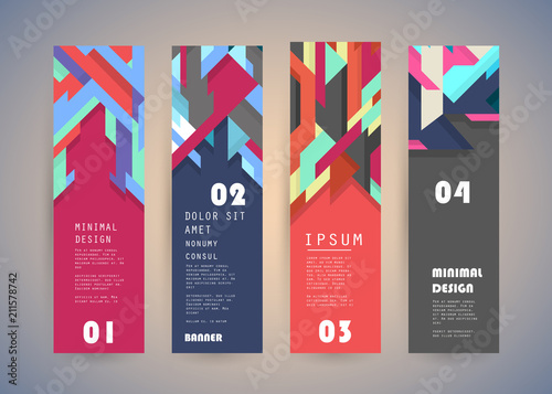 Vector vertical banner design