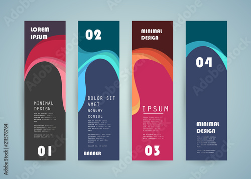 Vector vertical banner design
