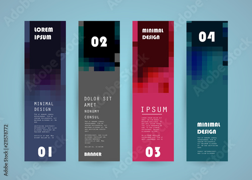 Vector vertical banner design